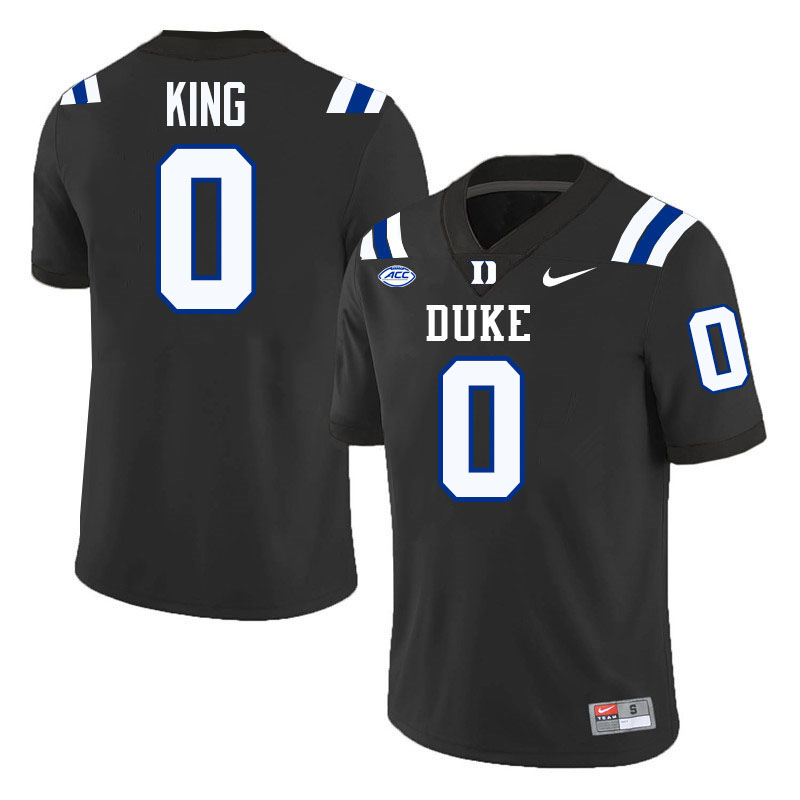 Landen King Duke Jersey,Duke Blue Devils #0 Landen King Jersey Youth College-Black